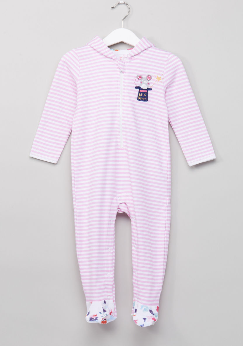 Juniors Terry Coverall with Stripes-Rompers%2C Dungarees and Jumpsuits-image-0
