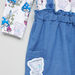 Tiny Tatty Teddy Printed Top with Pocket Detail Pinafore-Clothes Sets-thumbnail-1