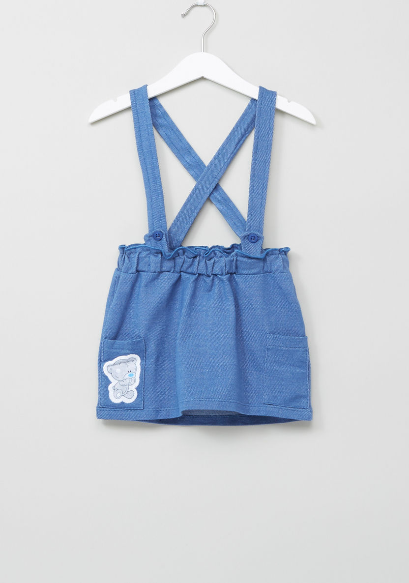 Tiny Tatty Teddy Printed Top with Pocket Detail Pinafore-Clothes Sets-image-4