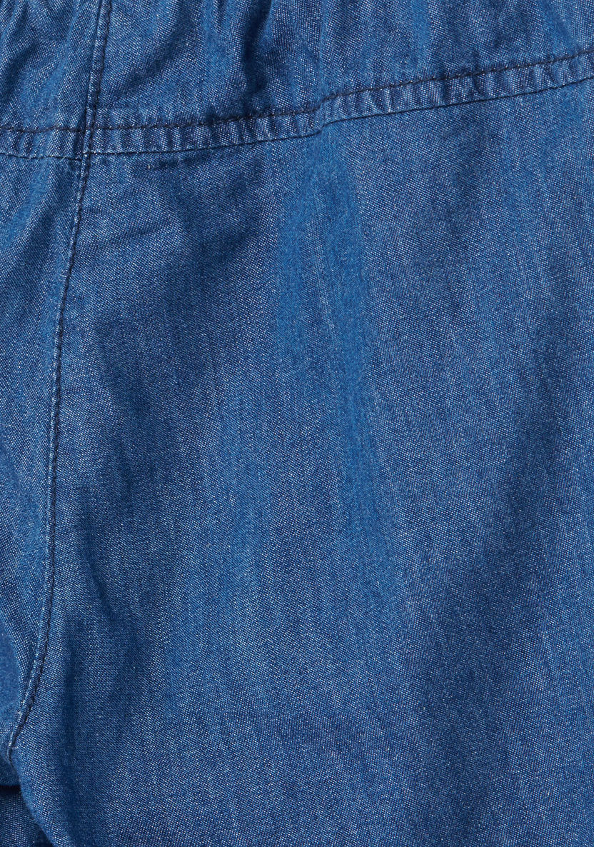 Juniors Textured Pants with Pocket Detail-Pants-image-3
