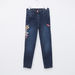 Juniors Embroidered Jeans with Pocket Detail and Button Closure-Jeans-thumbnail-0