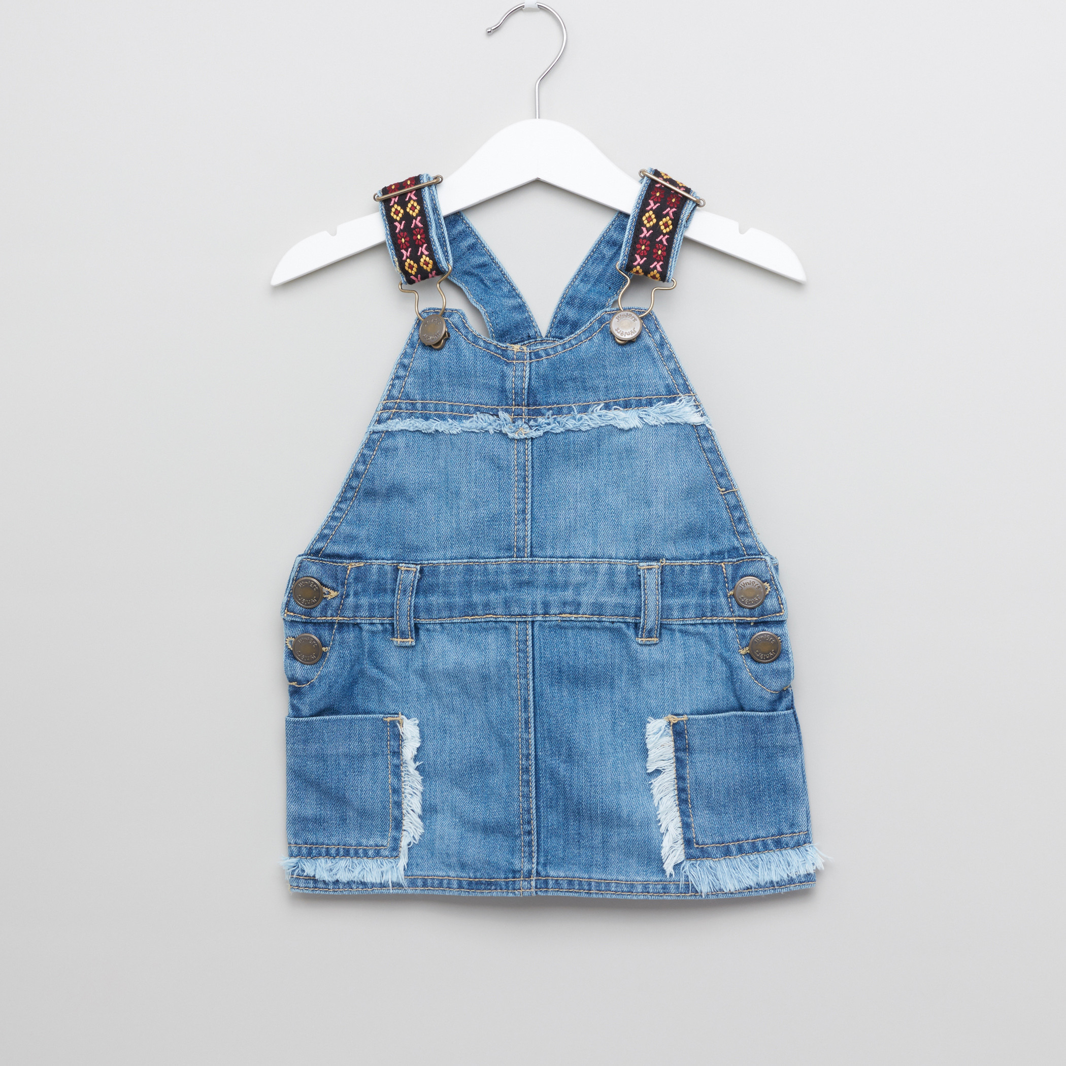 Baby girl hotsell denim dungarees skirt