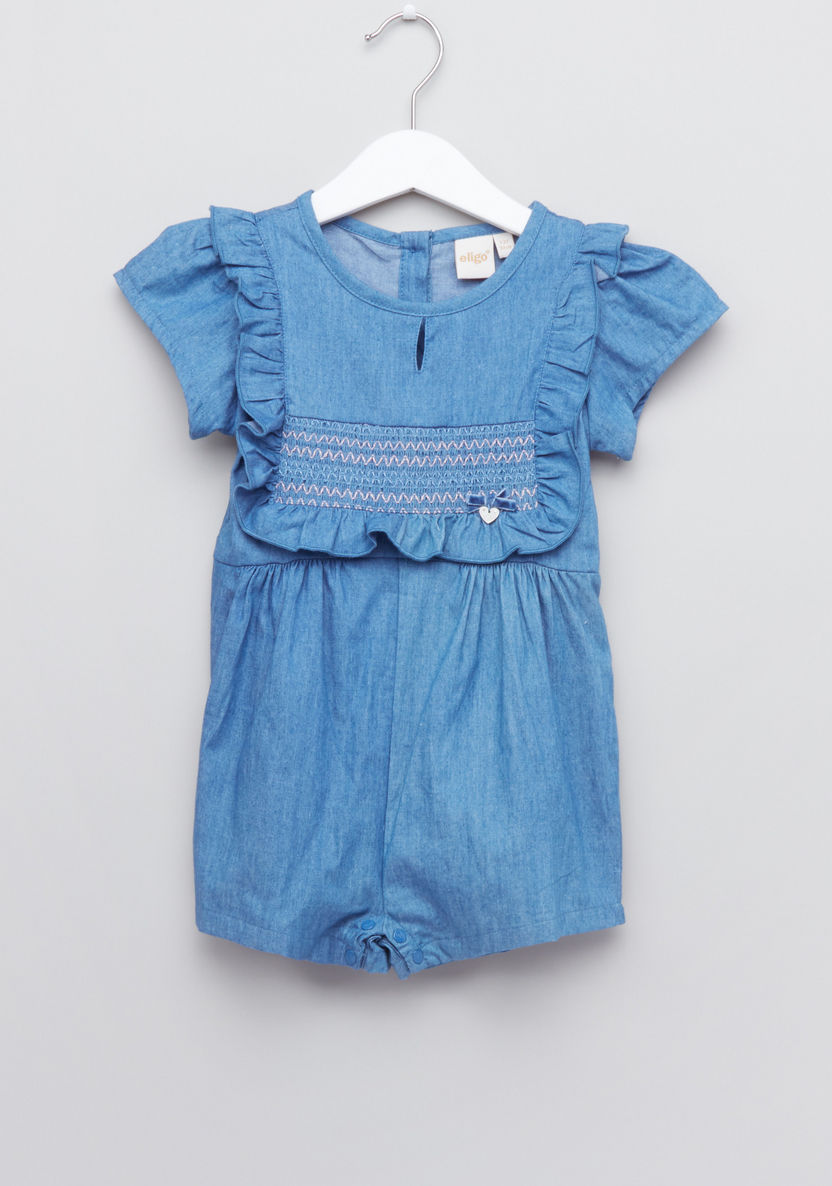 Eligo Ruffle Detail Playsuit-Rompers%2C Dungarees and Jumpsuits-image-0