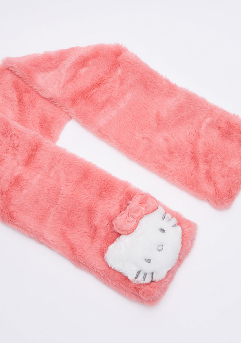 Hello Kitty Plush Earmuffs with Scarf-Scarves-image-1