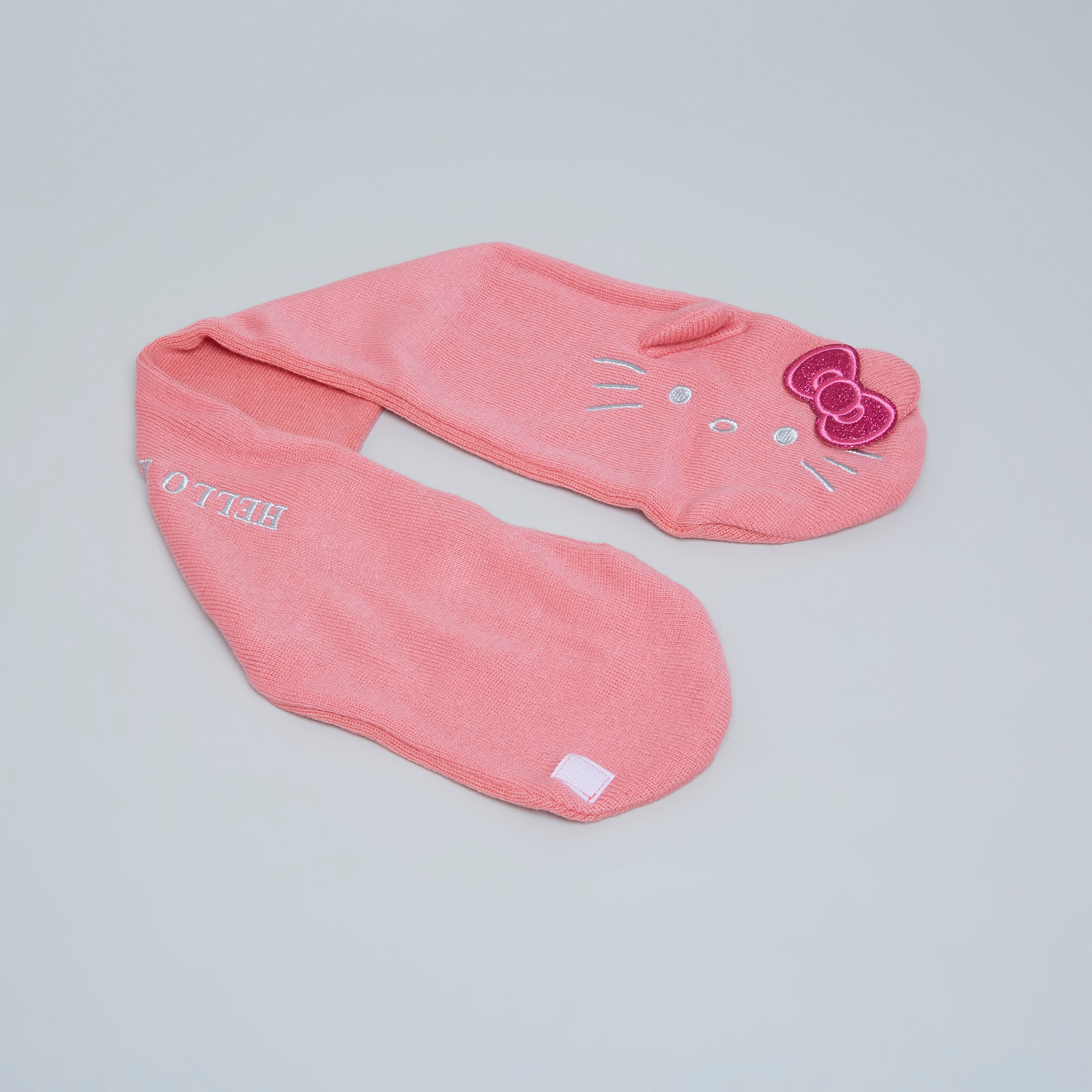 طقم أكسسوارات مطرزبطبعات هالو كيتي - 3 قطع-girls-accessories-scarves-image-2