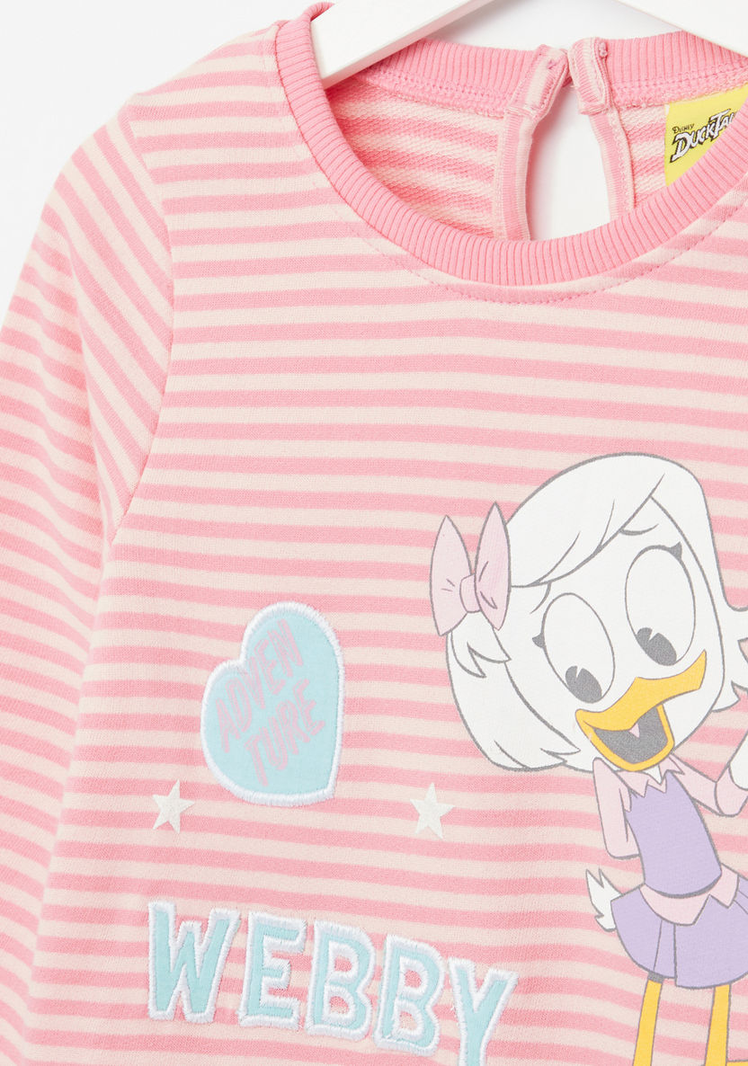 Duck Tales Striped Long Sleeves Sweatshirt-Sweaters and Cardigans-image-1