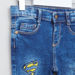 Supergirl Printed Pants with Embroidery and Pocket Detail-Pants-thumbnail-1