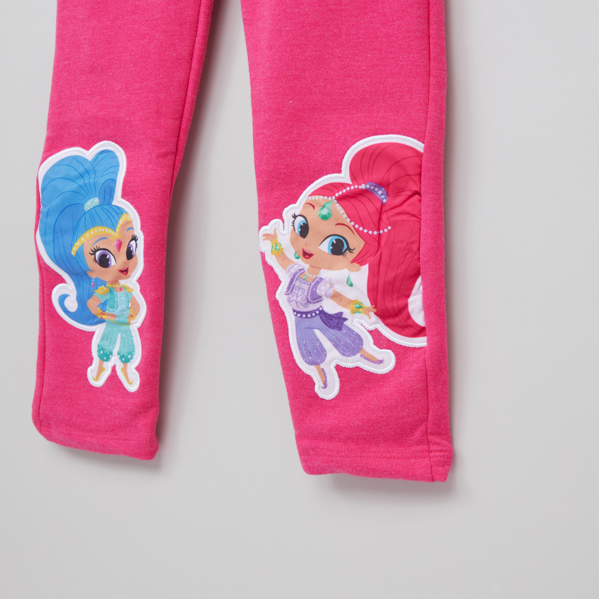 Shimmer and Shine Printed Jeggings with Elasticised Waistband-baby-girls-clothing-bottoms-trousers-image-2