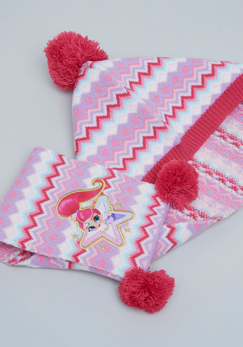 Shimmer and Shine Printed 2-in-1 Cap and Scarf-Caps-image-2