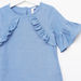 Juniors Short Sleeve Frill Detail Top-Blouses-thumbnail-1