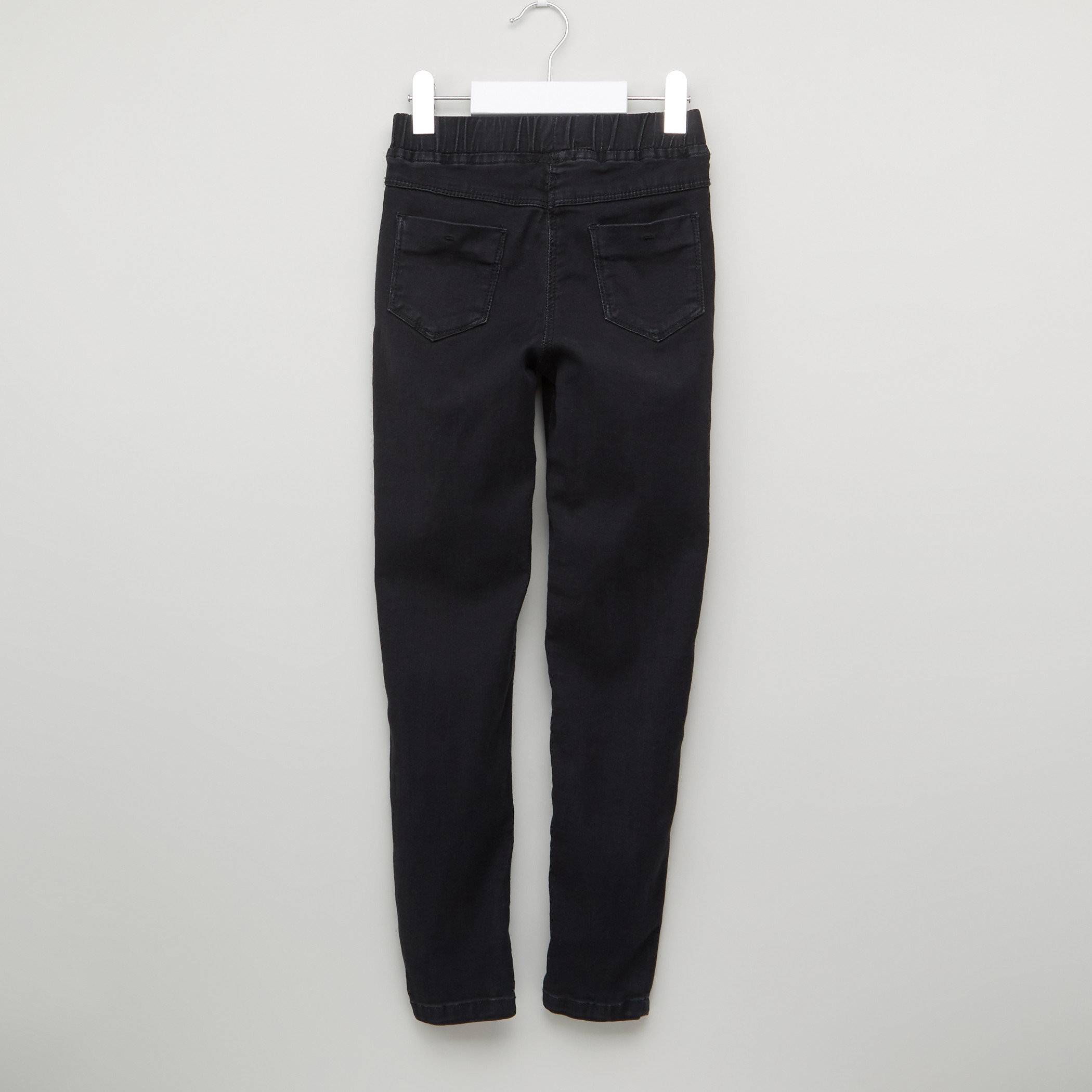 بنطال طويل بقصّة ضيّقة وخصر مطّاطي من جونيورز-girls-clothing-bottoms-jeansandjeggings-image-3