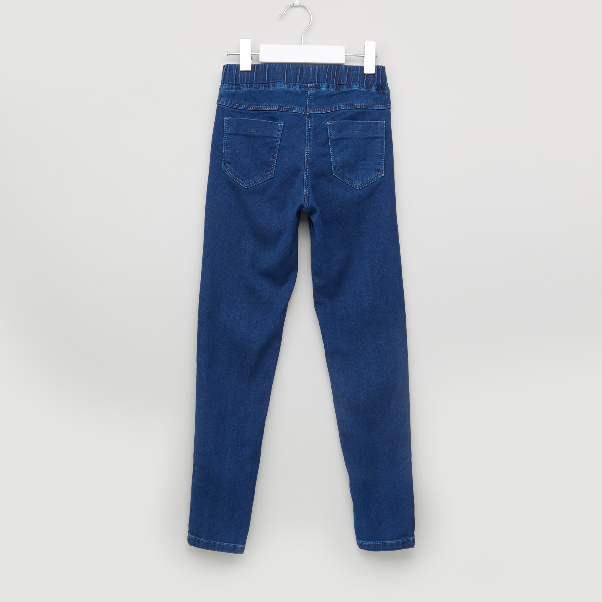 بنطال طويل بقصّة ضيّقة وخصر مطّاطي من جونيورز-girls-clothing-bottoms-jeansandjeggings-image-9
