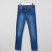 Juniors Full Length Faded Jeans with Button Closure-Jeans and Jeggings-thumbnail-0