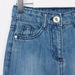 Juniors Denim Skirt with Pocket Detail and Button Closure-Skirts-thumbnail-1