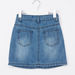Juniors Denim Skirt with Pocket Detail and Button Closure-Skirts-thumbnail-2