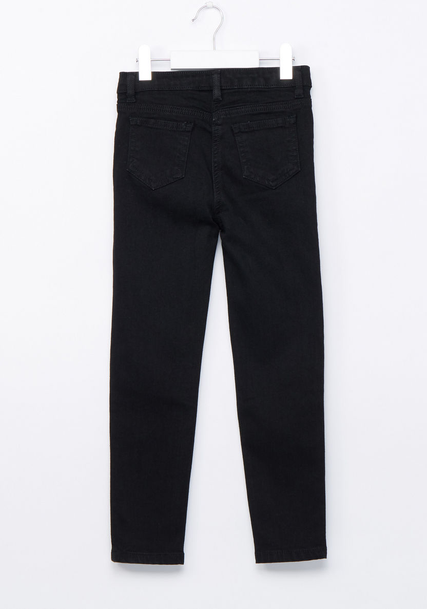 Juniors Denim Pants with Embroidery-Jeans and Jeggings-image-2