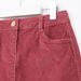 Juniors Textured Skirt with Pocket Detail and Button Closure-Skirts-thumbnail-1