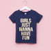 Juniors Printed Round Neck T-shirt-T Shirts-thumbnail-0