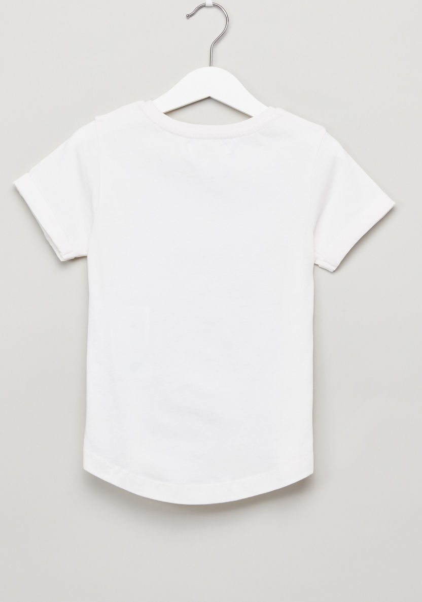 Juniors Printed Round Neck T-shirt-T Shirts-image-1
