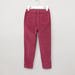 Juniors Textured Jeggings with Elasticised Waistband-Jeans and Jeggings-thumbnail-2