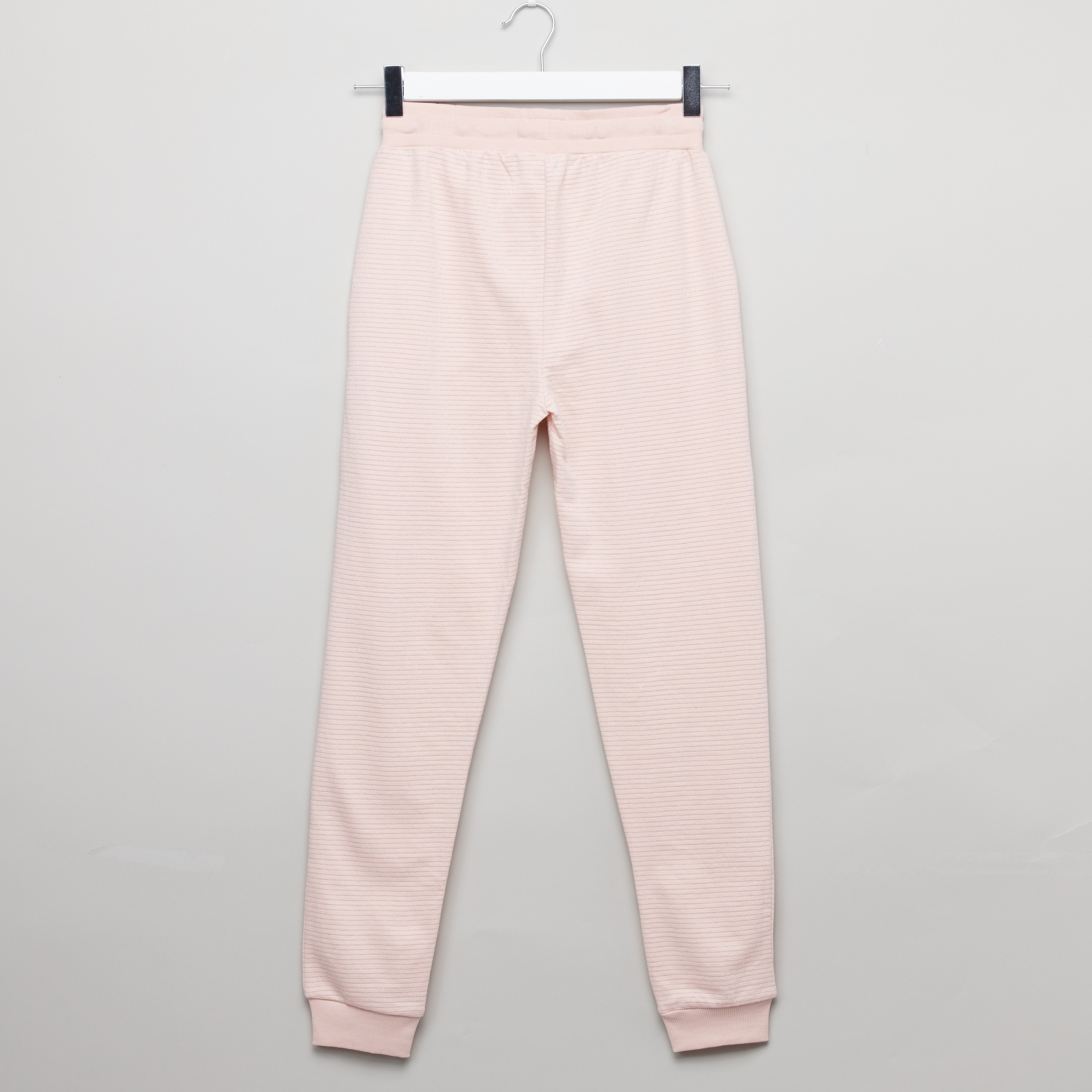 بنطلون جوغر مخطط للشباب بجيوب وخصر مطاطي-girls-clothing-bottoms-joggersandtrackpants-image-2