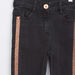 Juniors Full Length Pocket Detail Jeans with Glitter Side Tape-Jeans and Jeggings-thumbnail-1