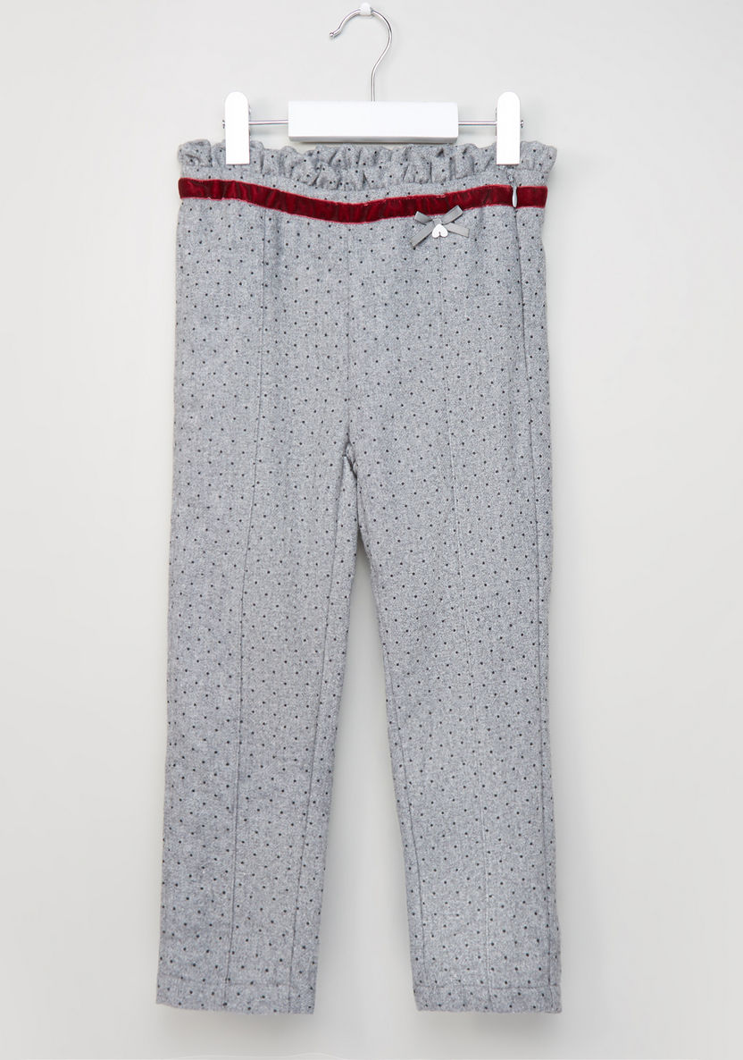 Eligo Printed Pants with Elasticised Waistband-Pants-image-0