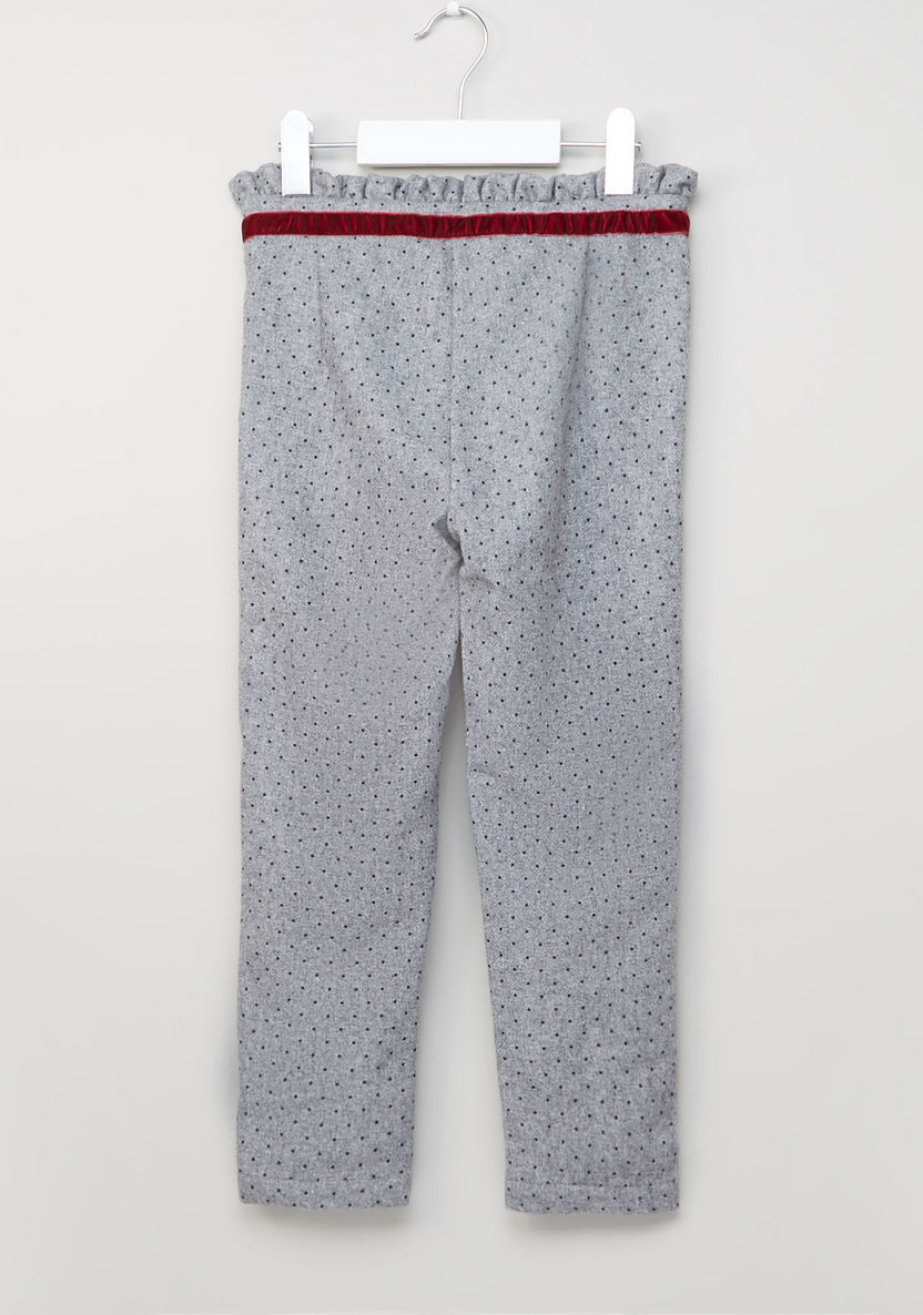 Eligo Printed Pants with Elasticised Waistband-Pants-image-2