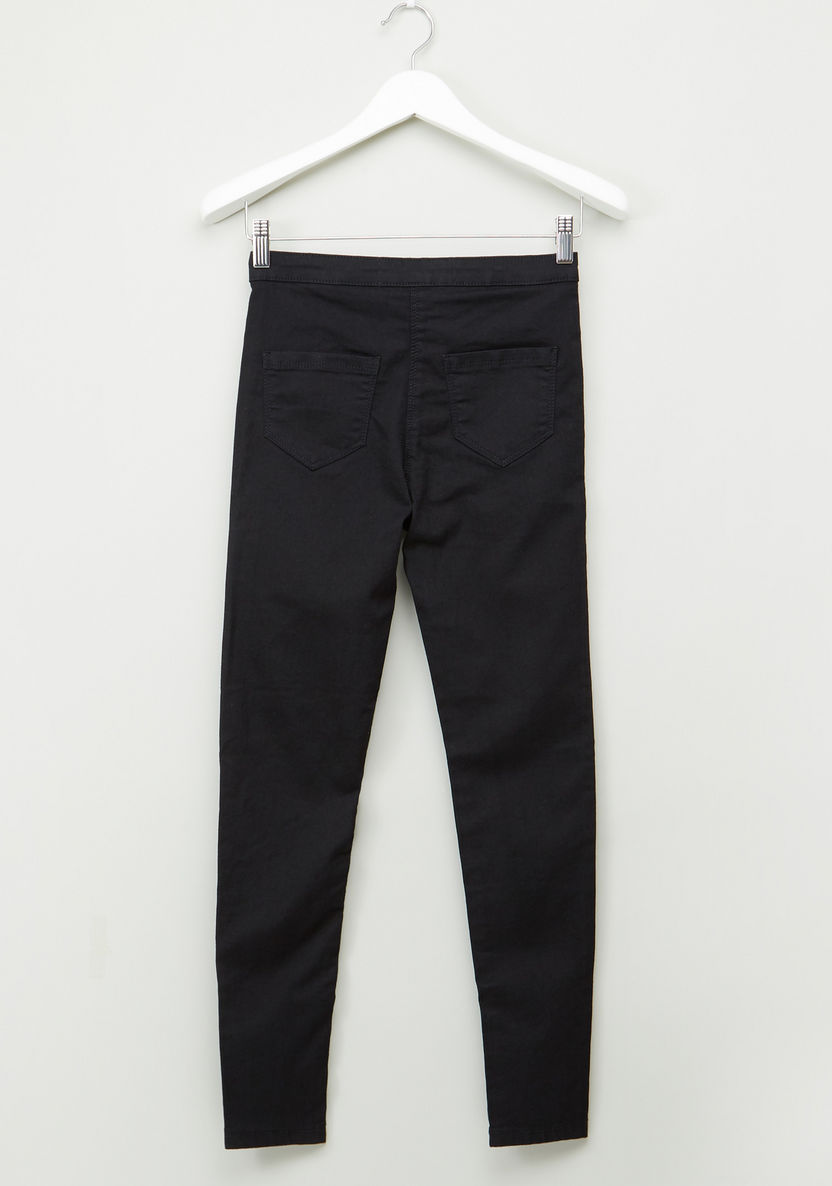 Posh Full Length Jeans with Button Closure and Pocket Detail-Jeans and Jeggings-image-2