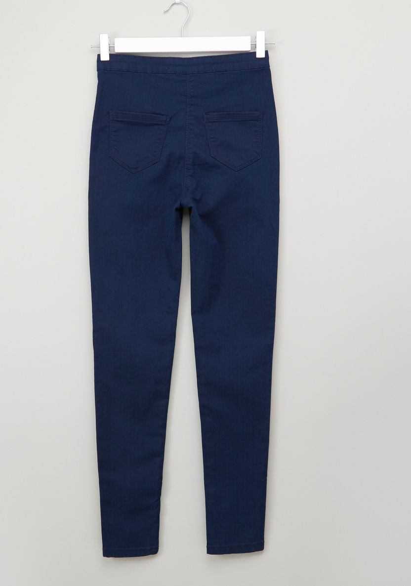 Posh Full Length Jeans with Button Closure and Pocket Detail-Jeans and Jeggings-image-2