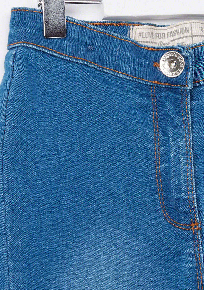 Posh Full Length Jeans with Button Closure and Pocket Detail-Jeans and Jeggings-image-1