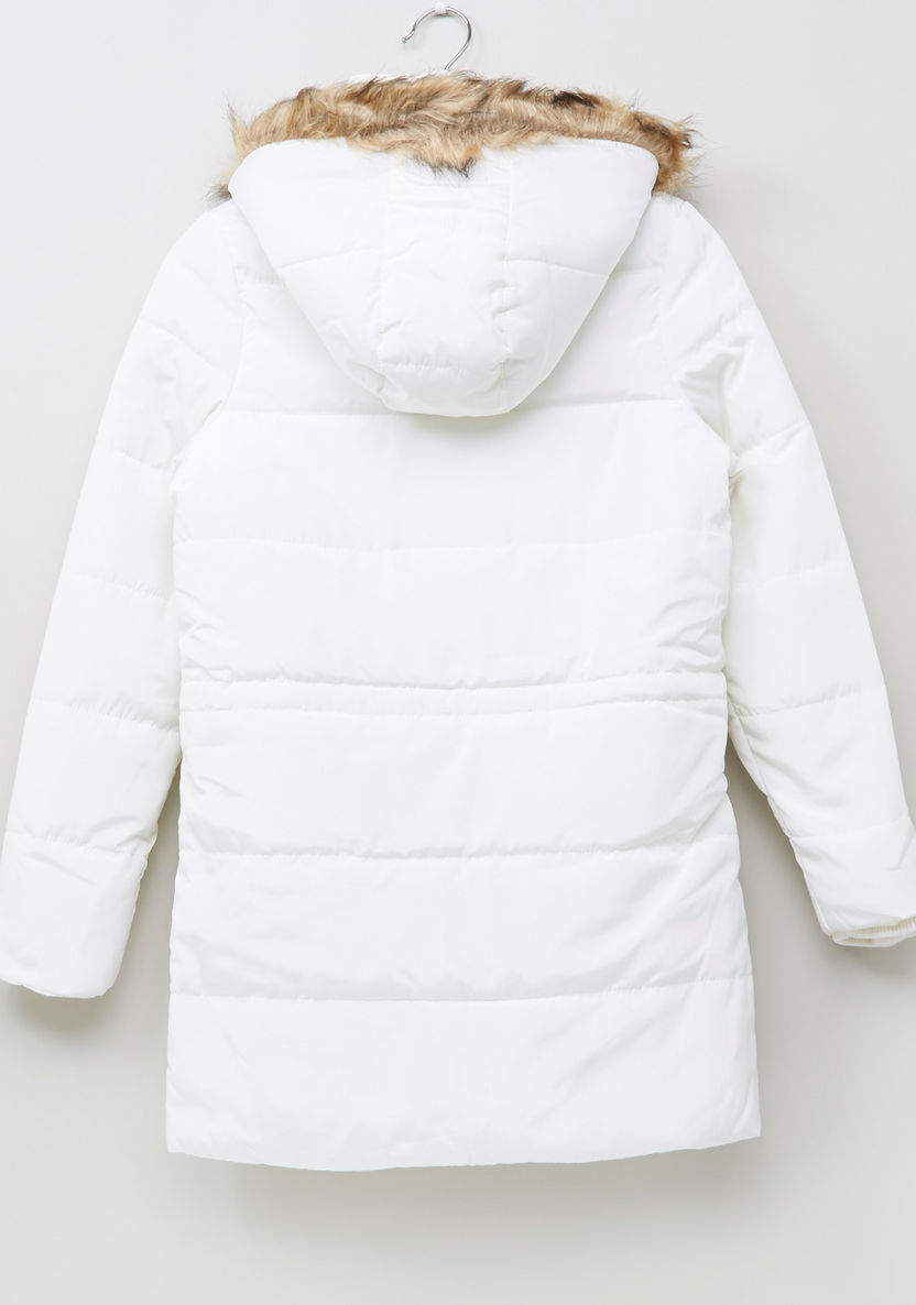 Posh Padded Long Sleeves Longline Jacket-Coats and Jackets-image-2