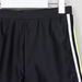 Posh Round Neck Swimming T-shirt with Tape Detail Shorts-Swimwear-thumbnail-6