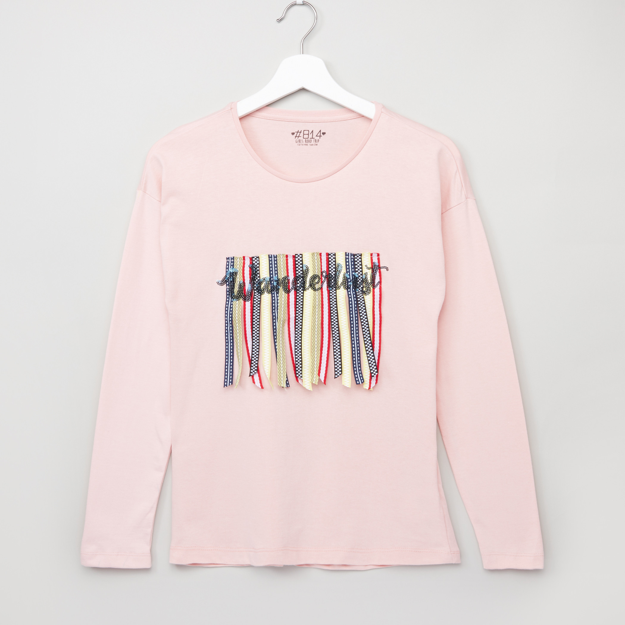 Posh Wanderlust Ribbon T-Shirt-girls-clothing-schoolwear-tshirts-image-1