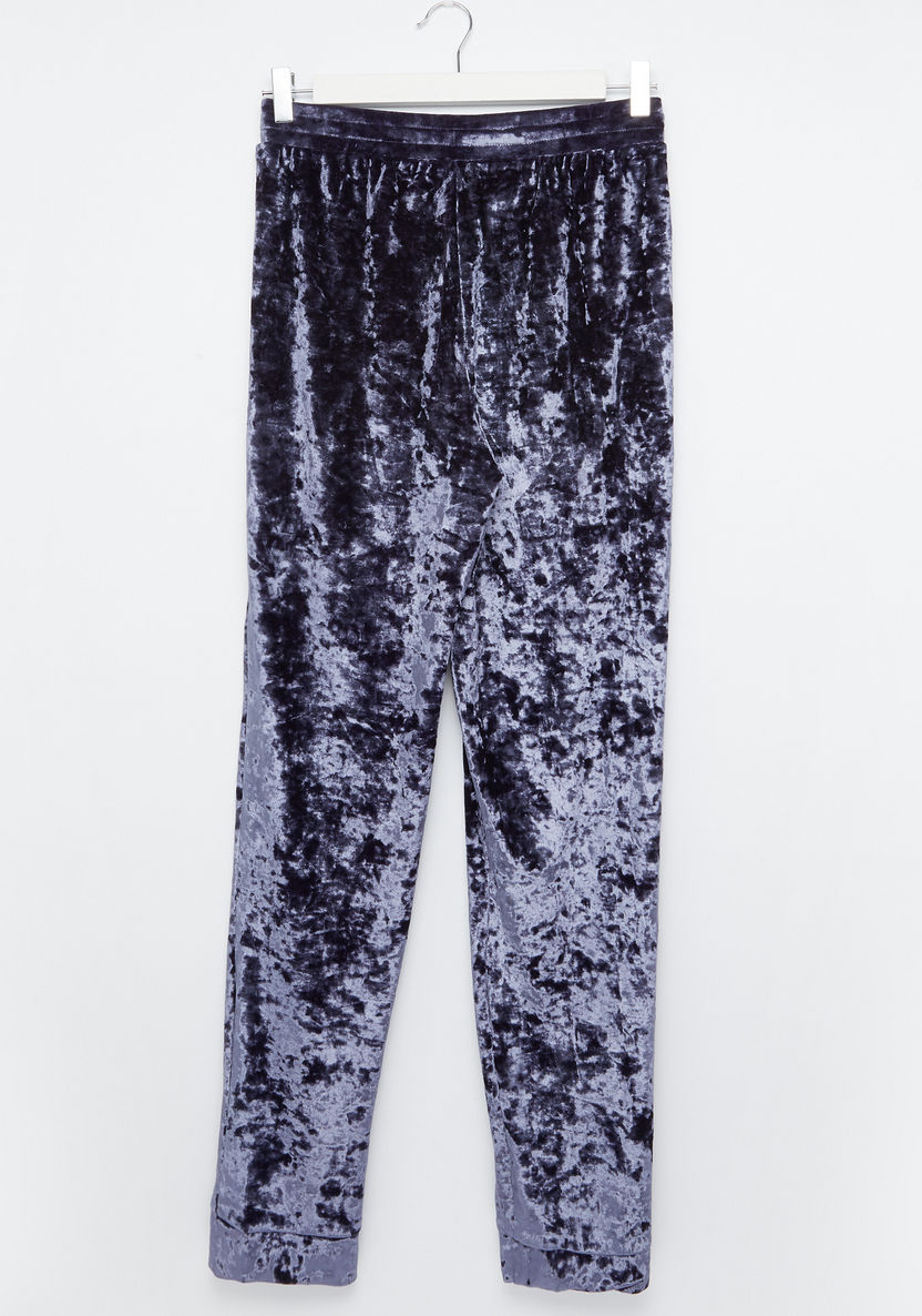 Posh Textured Pants with Drawstring-Pants-image-2