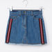 Posh Denim Skirt with Pocket and Tape Detail-Skirts-thumbnail-0