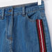 Posh Denim Skirt with Pocket and Tape Detail-Skirts-thumbnail-1
