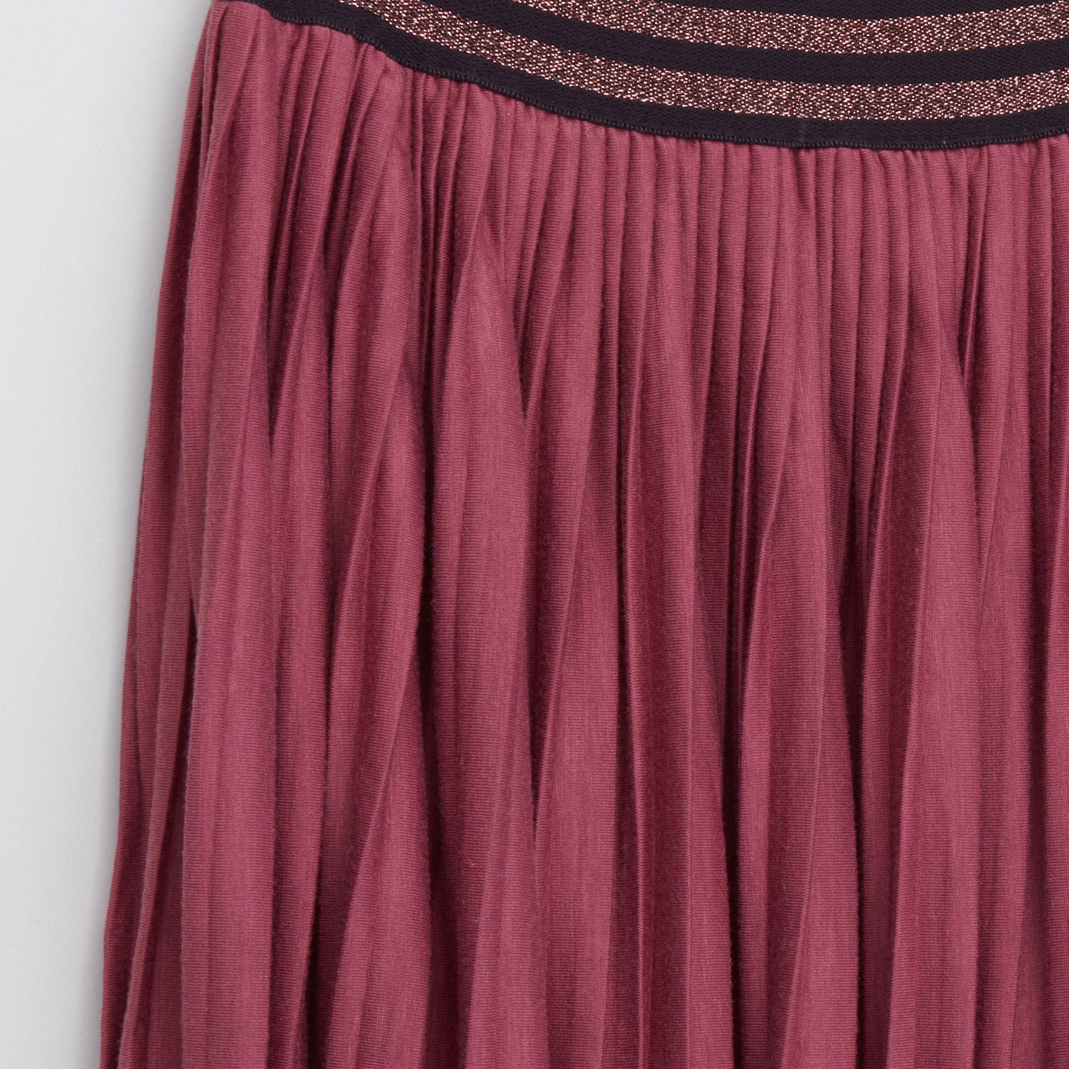 Posh Pleated Skirt with Elasticised Waistband-girls-clothing-bottoms-skirts-image-2