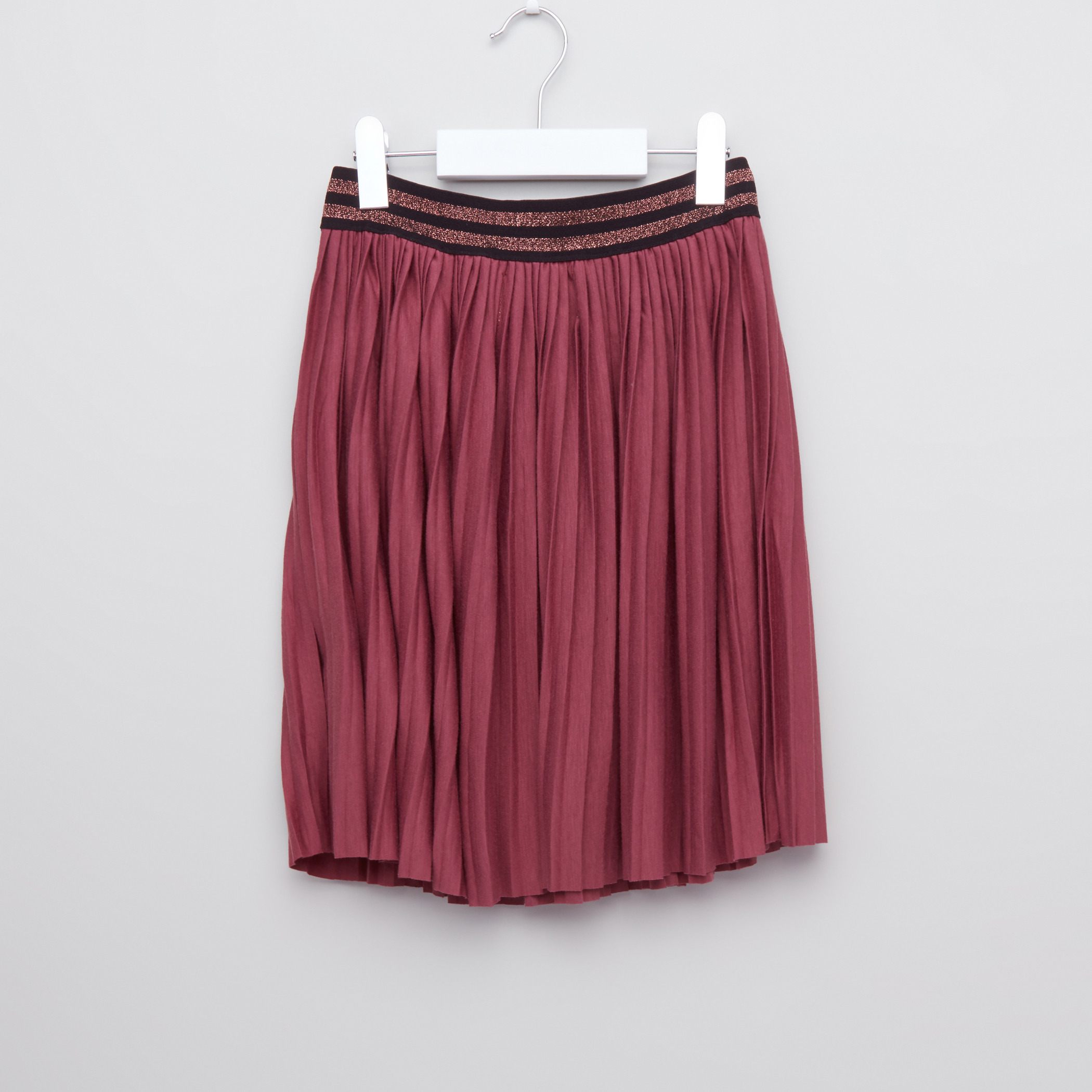 Posh Pleated Skirt with Elasticised Waistband-girls-clothing-bottoms-skirts-image-3
