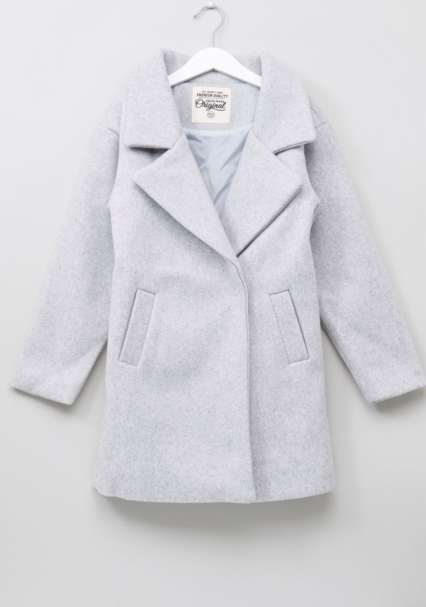 Posh Long Sleeves Longline Jacket-Coats and Jackets-image-0
