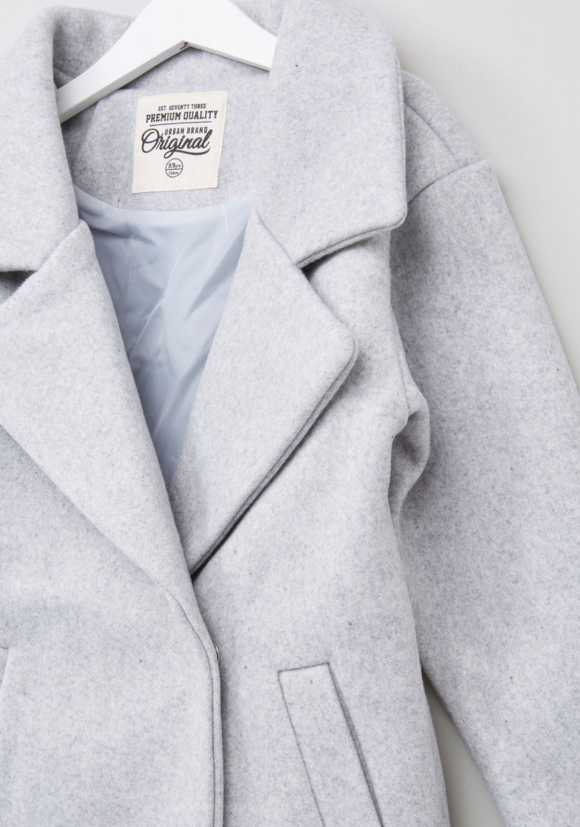 Posh Long Sleeves Longline Jacket-Coats and Jackets-image-1