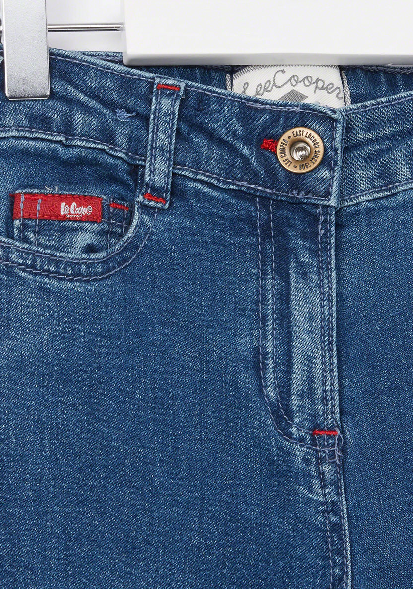Lee Cooper Full Length Jeans with Button Closure and Pocket Detail-Jeans and Jeggings-image-1