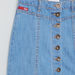 Lee Cooper Denim Skirt with Button Closure-Skirts-thumbnail-1