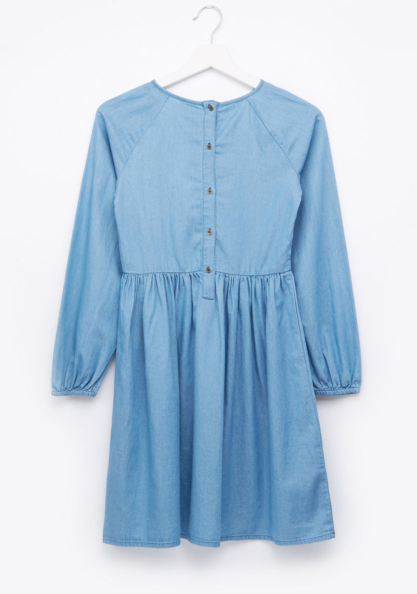 Lee Cooper Long Sleeves Denim Dress-Dresses%2C Gowns and Frocks-image-0