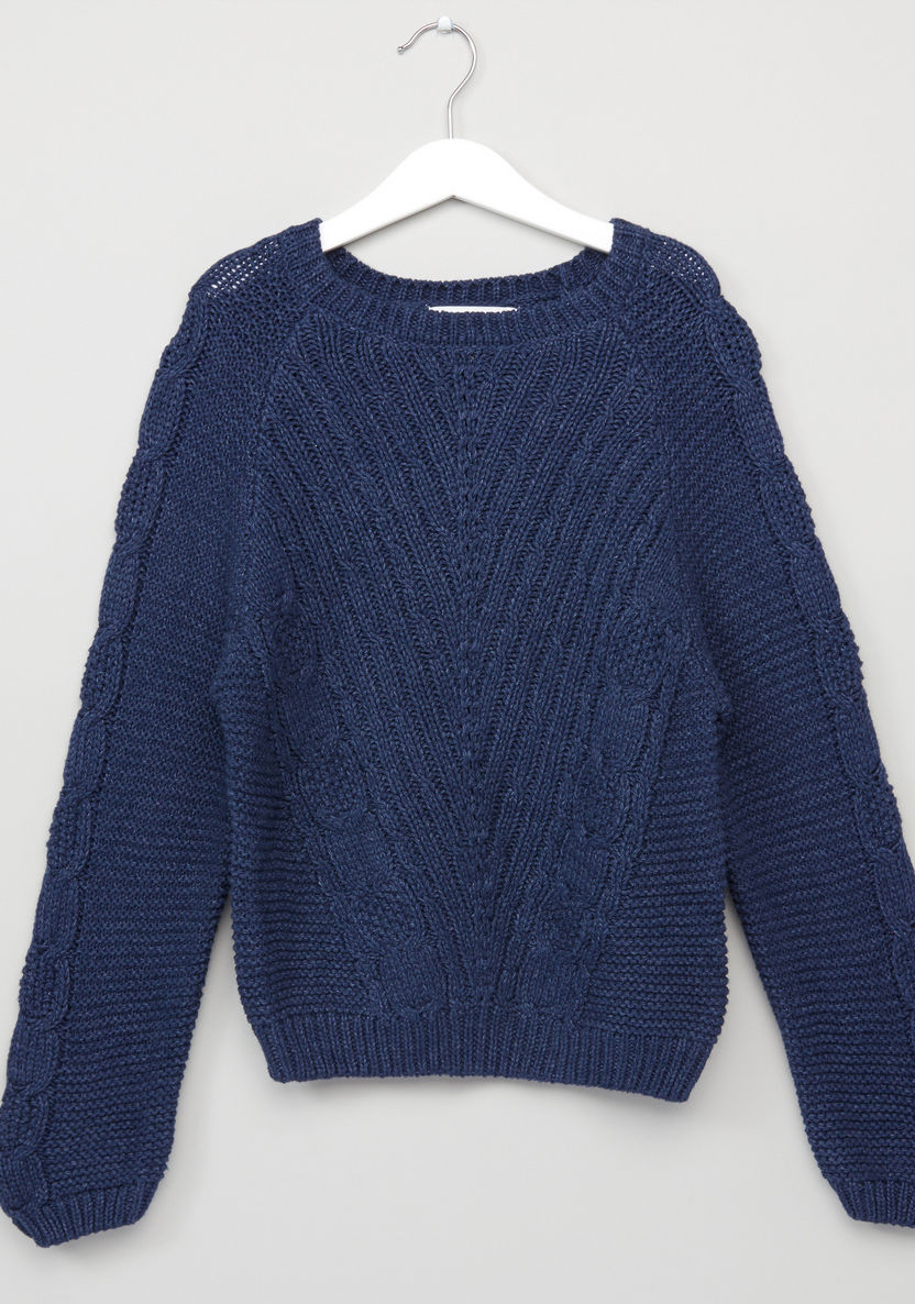 Lee Cooper Textured Long Sleeves Sweater-Sweaters and Cardigans-image-0