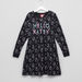 Hello Kitty Printed Face Sweat Dress-Dresses%2C Gowns and Frocks-thumbnail-0