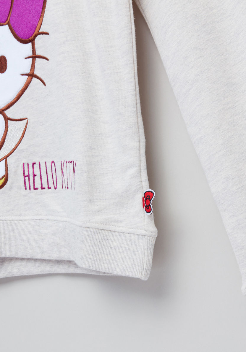 Hello Kitty Embroidered Long Sleeves Pullover-Sweaters and Cardigans-image-3