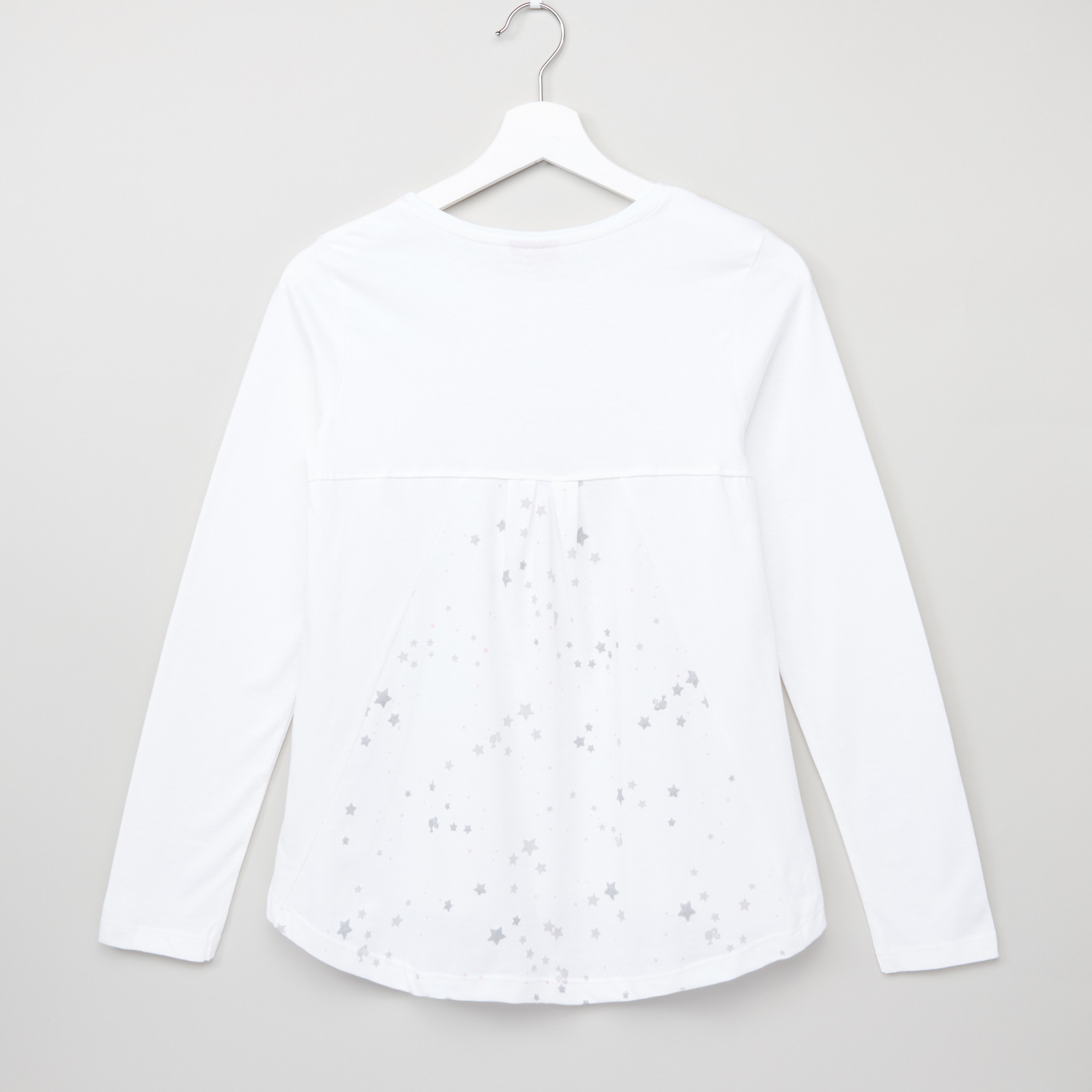 تيشيرت بشعار باربي.-girls-clothing-schoolwear-tshirts-image-3