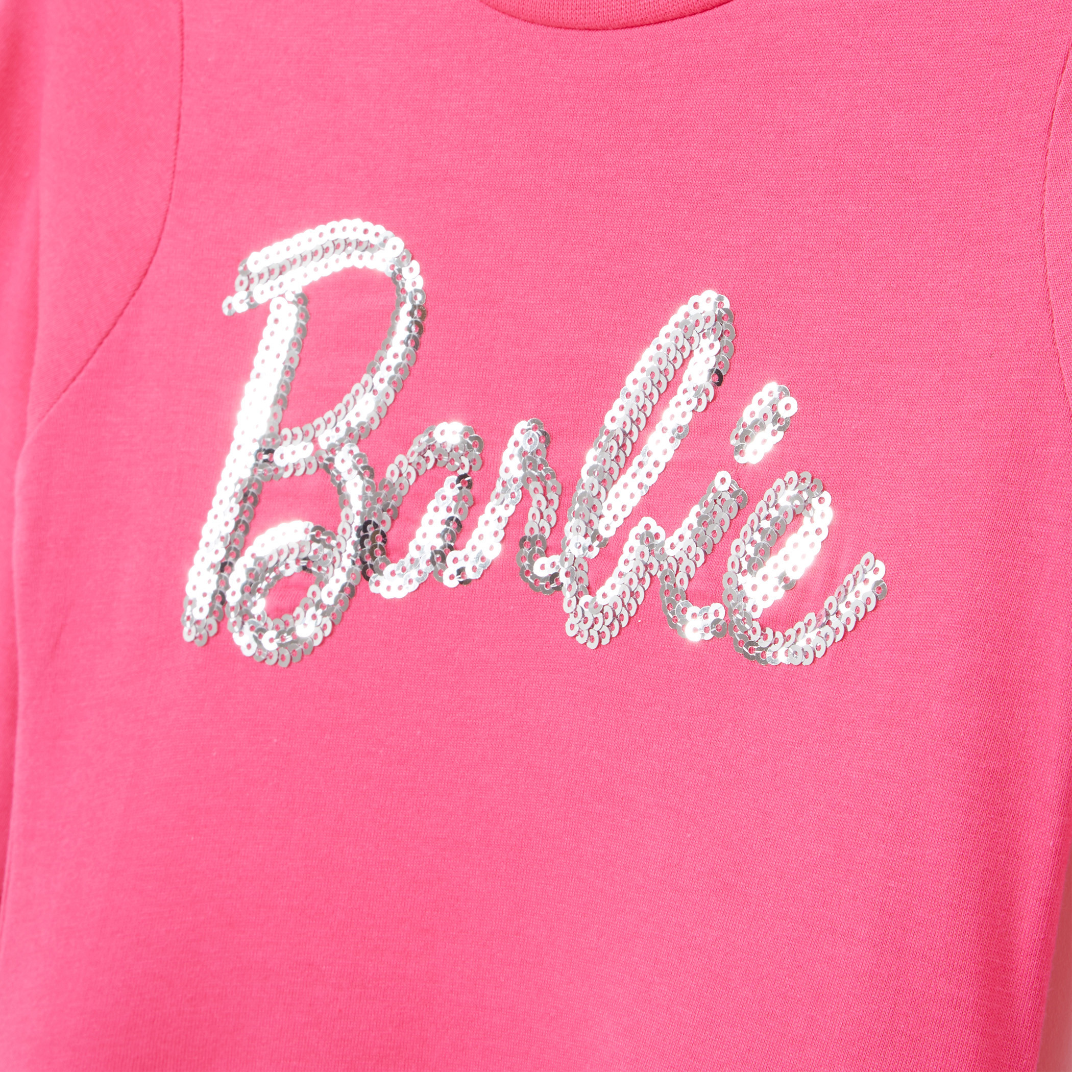 Barbie Sequin Detail Long Sleeves Dress-girls-clothing-dressesandjumpsuits-image-2
