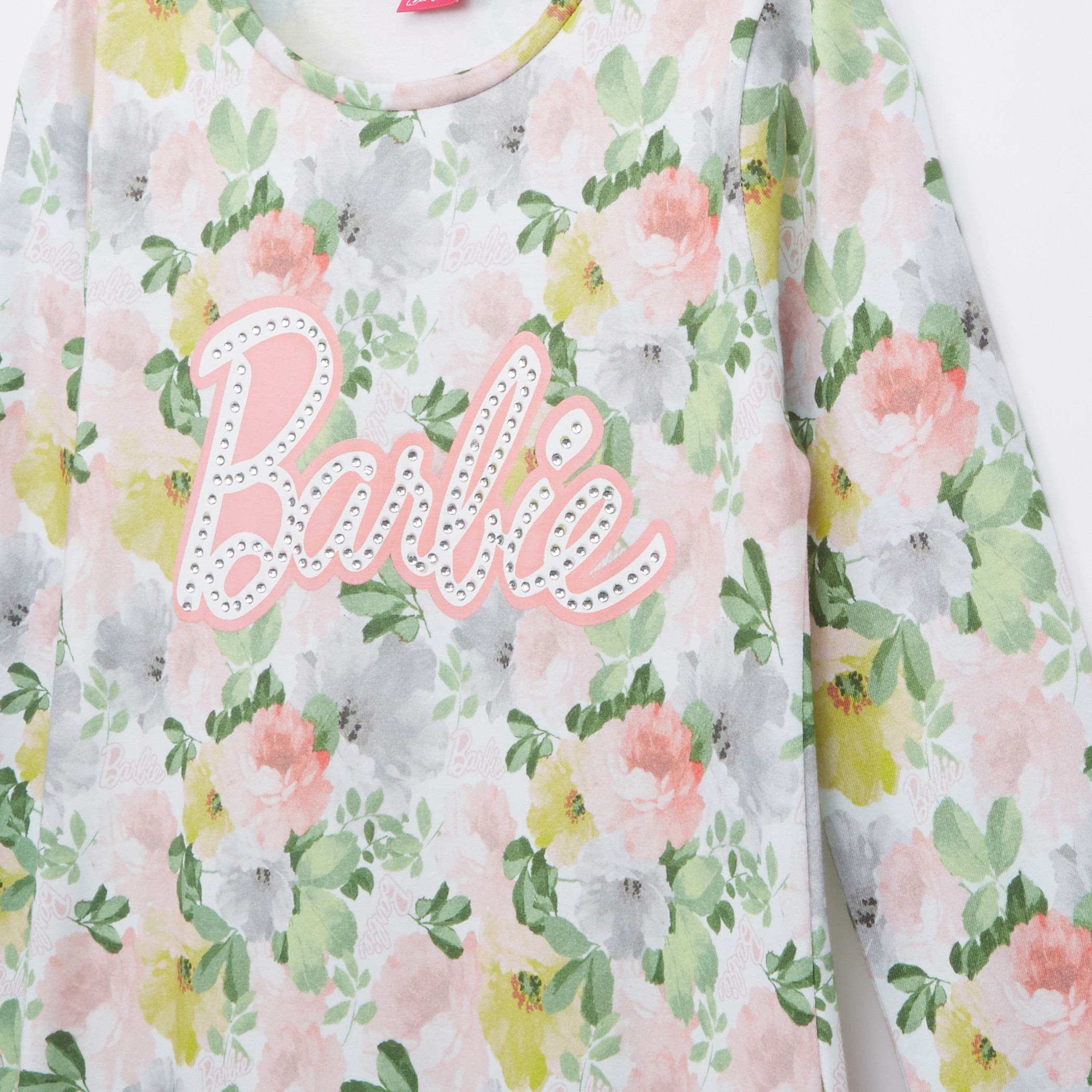 Barbie Printed Jersey Tunic Dress-girls-clothing-dressesandjumpsuits-image-2